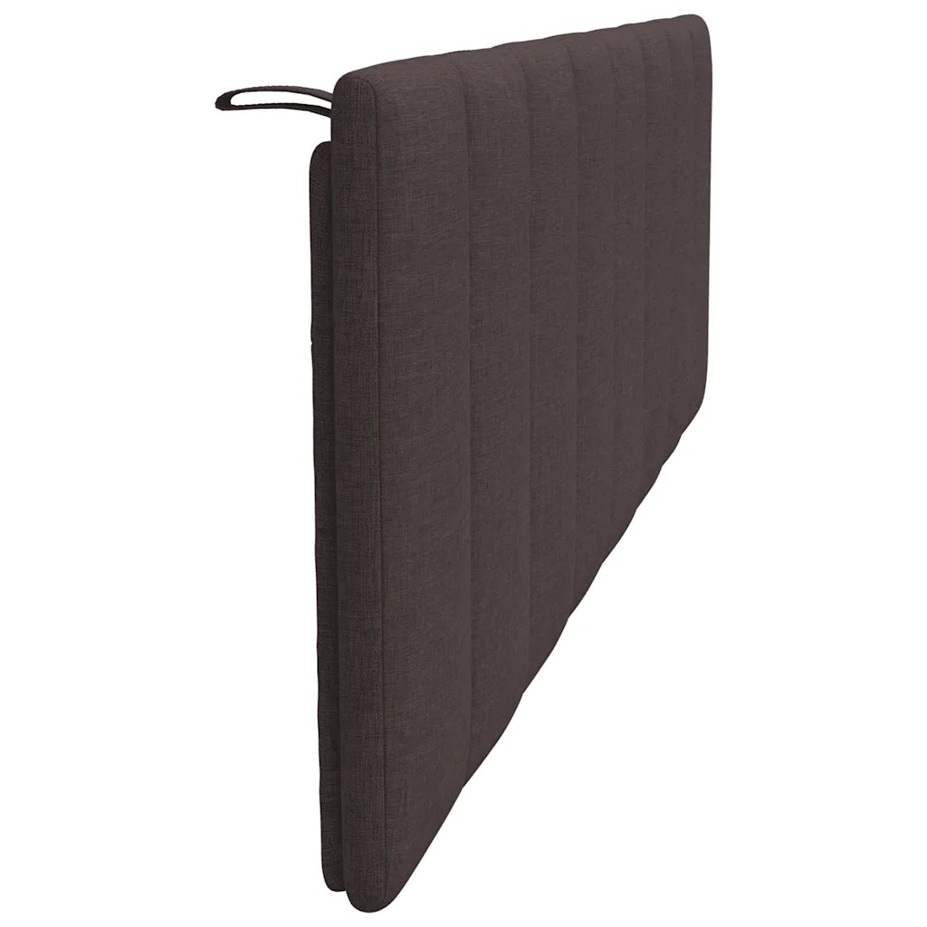 Cuscino Testiera Hanko Marrone Scuro 160 cm in Tessuto 4019173