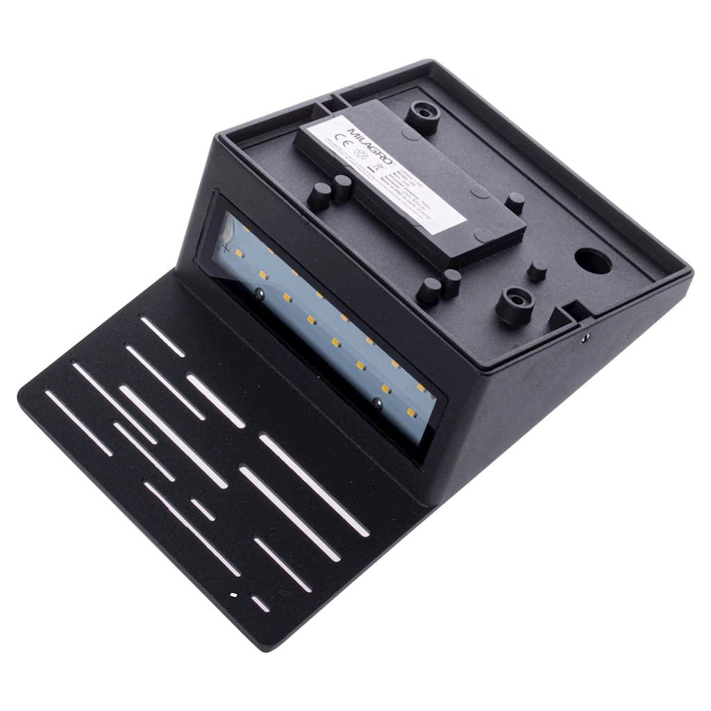Applique esterna LED 10W 4000K nero IP44 ML099 Milagro