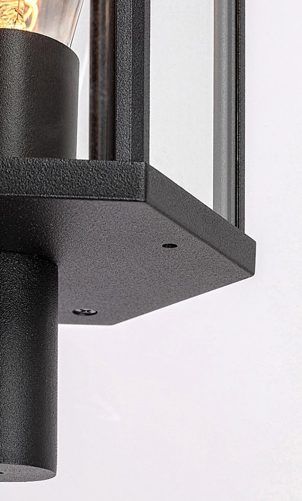 Applique esterna Dubrovnik E27 nero opaco IP44 Rabalux