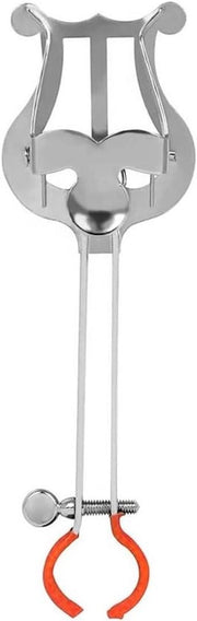 Lyra da Marcia Clip di Fissaggio per Tromba, Supporto per Strumenti Standard - Argento