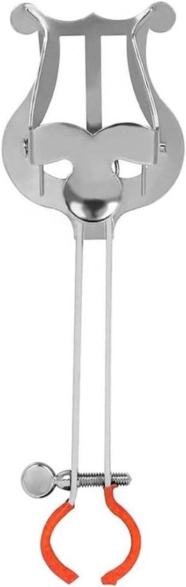 Lyra da Marcia Clip di Fissaggio per Tromba, Supporto per Strumenti Standard - Argento