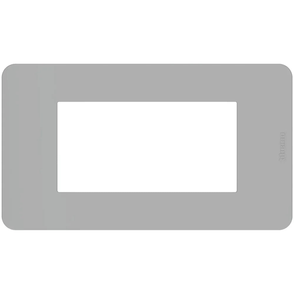 Placca Bticino MatixGO 4 moduli grigio JA4804JG