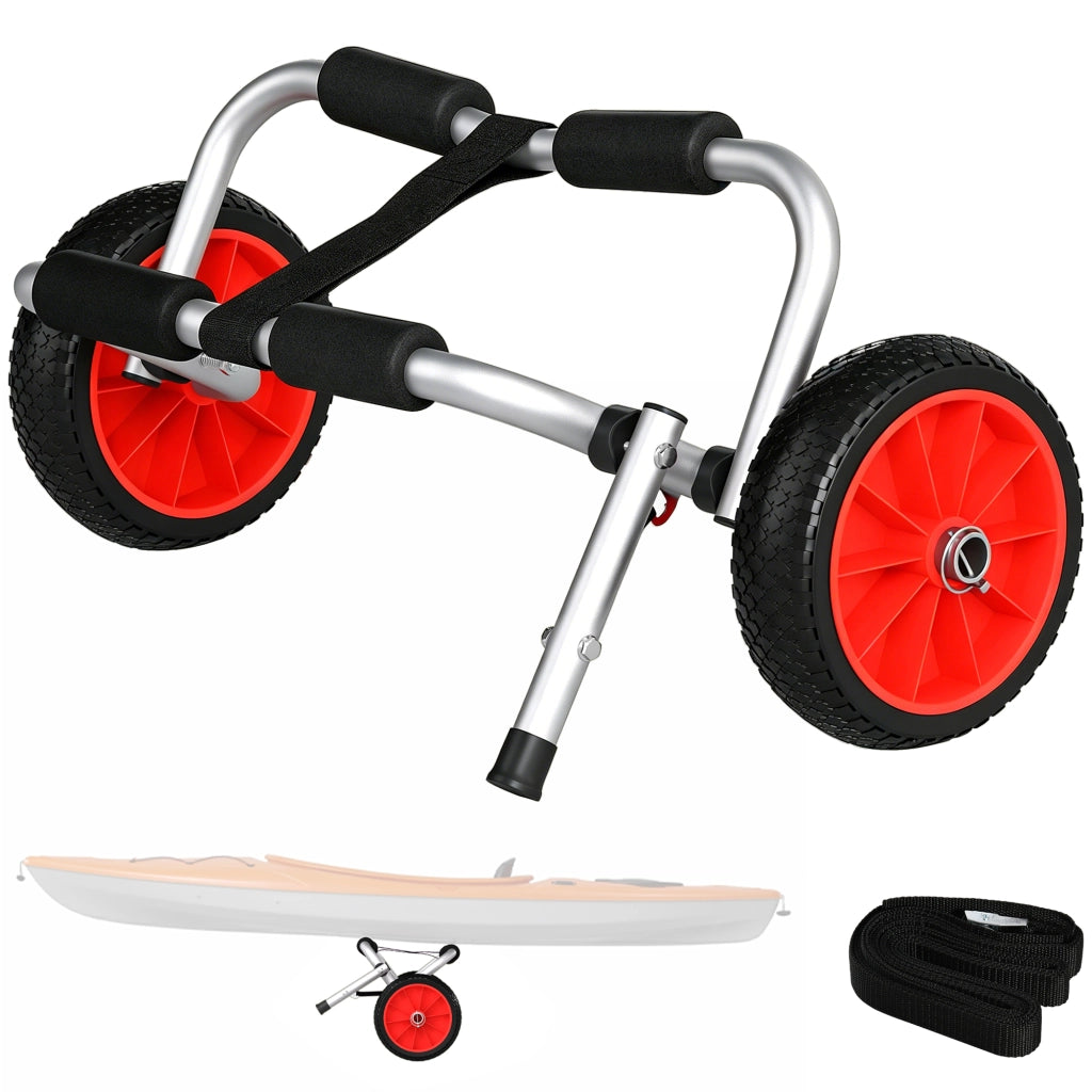Carrello per Kayak Pieghevole ¨C Minimal ¨C Grigio 70kg 62x35x30cm