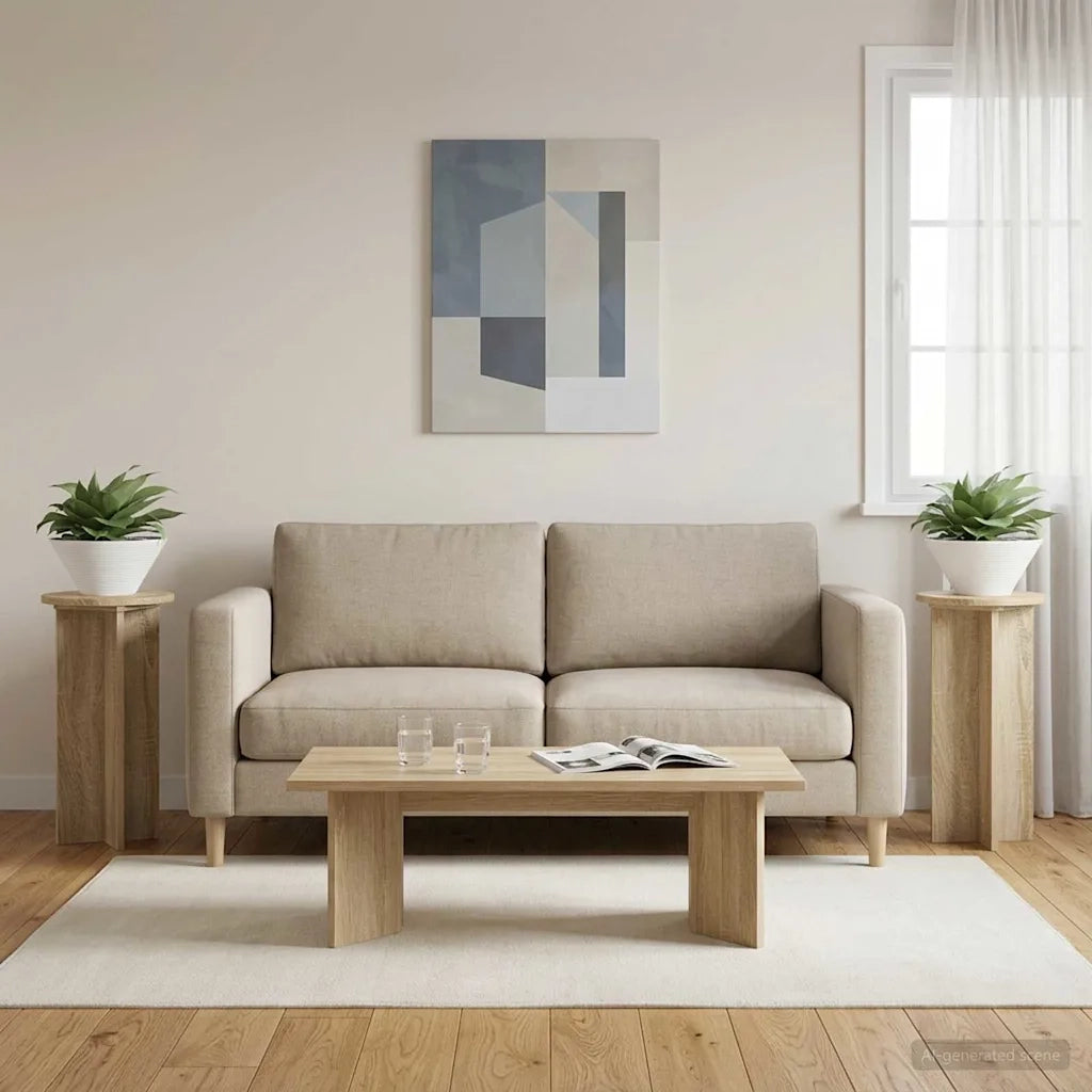 Supporto per piante | Sostegno per piante 2 pz Rovere Sonoma 29,5 x 29,5 x 60 cm