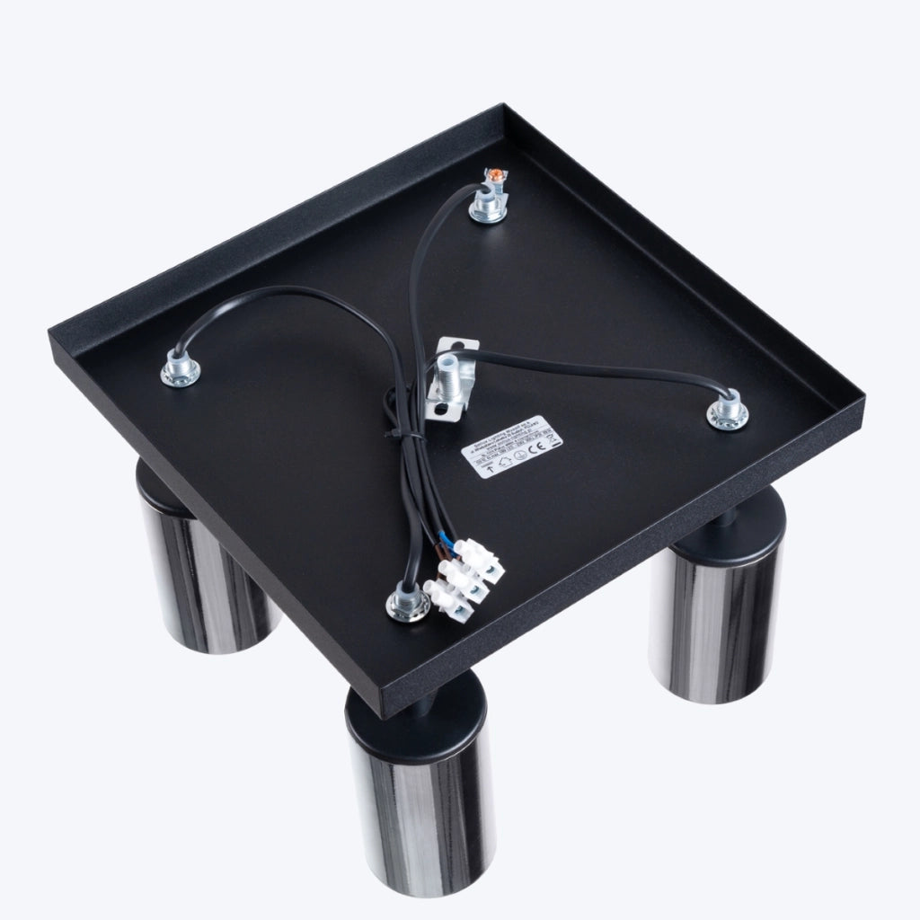 Lampada da soffitto WINX 4 nero/cromo