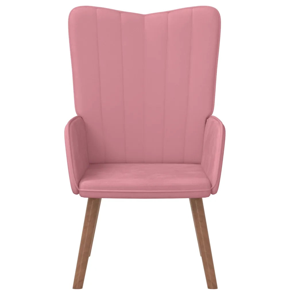 Poltrona Relax Rosa in Velluto 327659