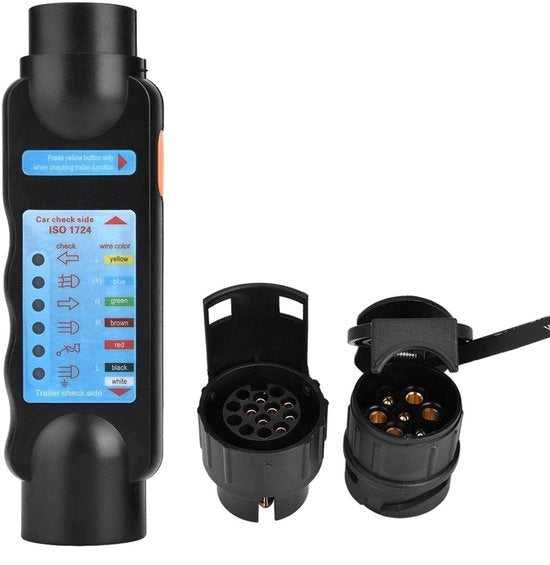 Verificatore di Connettore di Rimorchio - 7Pin/13Pin - Verificatore di Circuito di Cavo di Illuminazione per Auto Camioncino