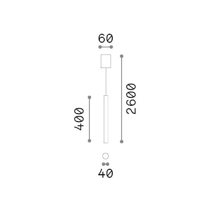 Lampada A Sospensione LOOK Ottone Dimmerabile 28W Ideal Lux