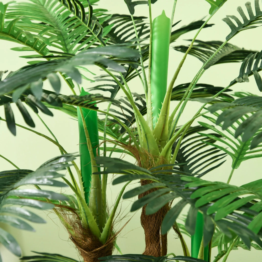 Palma Artificiale 1m ¨C Xylo ¨C Decorazione Realistica con Vaso Marrone Verde