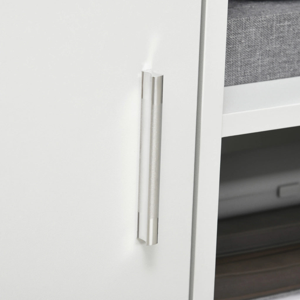 Scrivania con cassetti e scaffale ¨C Zephmum ¨C Bianco 90x50x75 cm