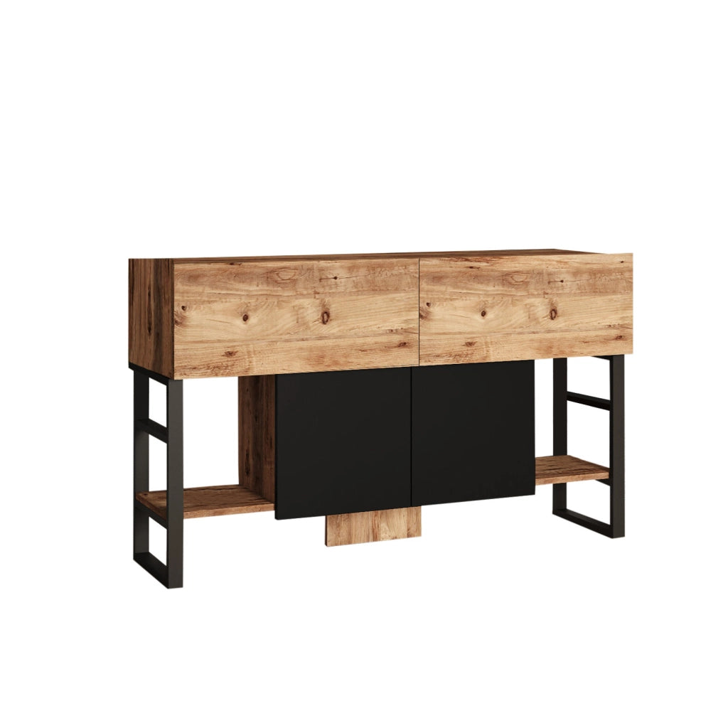 Credenza in legno "Mel" - 140 x 43 x 84 cm - Beige