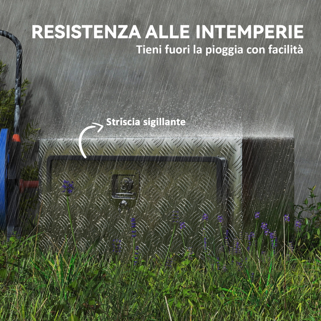 Cassettiera per Attrezzi in Alluminio ¨C Minimal ¨C Argento 76.2x35.5x40.6 cm