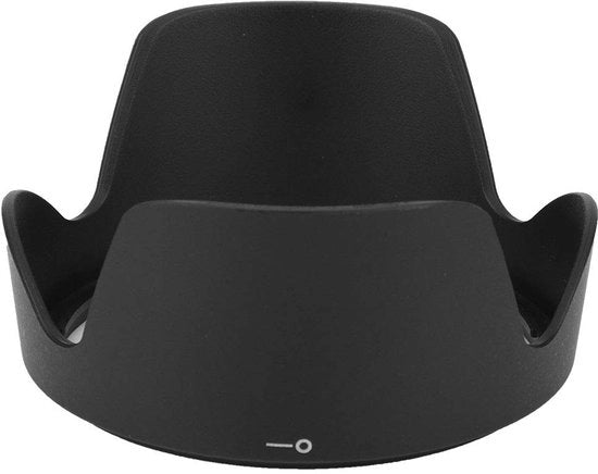 Parasole per Fotocamera - Protezione Solare per Obiettivo - Adatto per Obiettivo AF-S DX 18-200mm - Protezione Luce - Peso 22g - Nero - Capocannoni