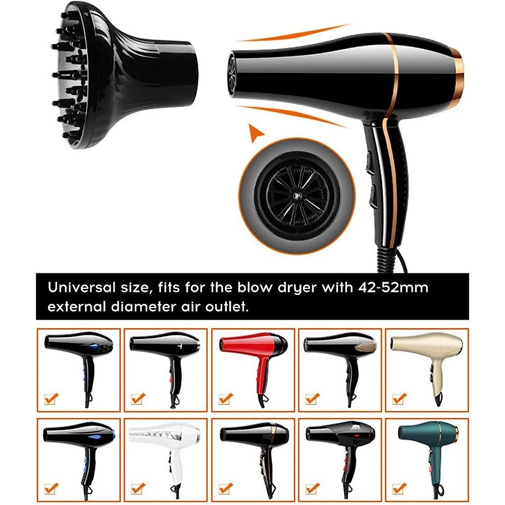 Trade Shop - Diffusore Per Asciugacapelli Acconciature Accessorio Per La Cura Dei Capelli -