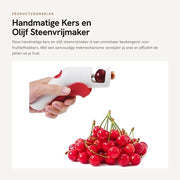 Strumento multitasking portatile per pietre di ciliegie - Piatto per olive - Piatto per frutta - Facile da utilizzare - Efficiente e veloce - Progettazione compatta