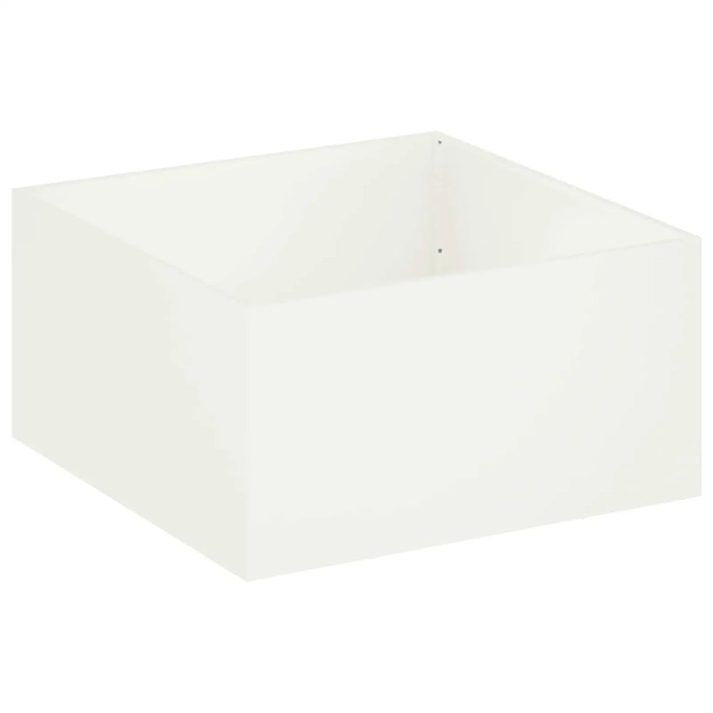 Vaso da giardino Bianco 80 x 80 x 40 cm 8005108