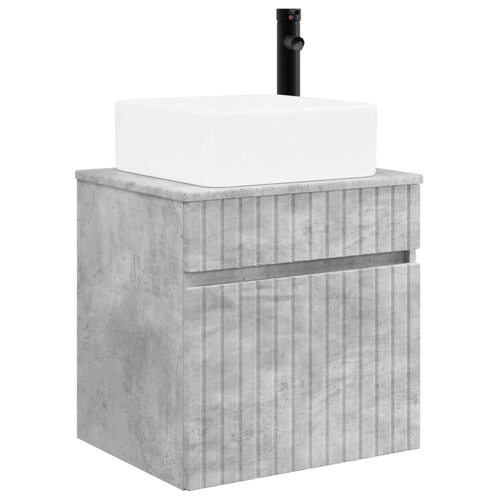 Mobile Lavabo | Armadio Lavabo da parete Grigio Cemento 49 x 41 x 63 cm