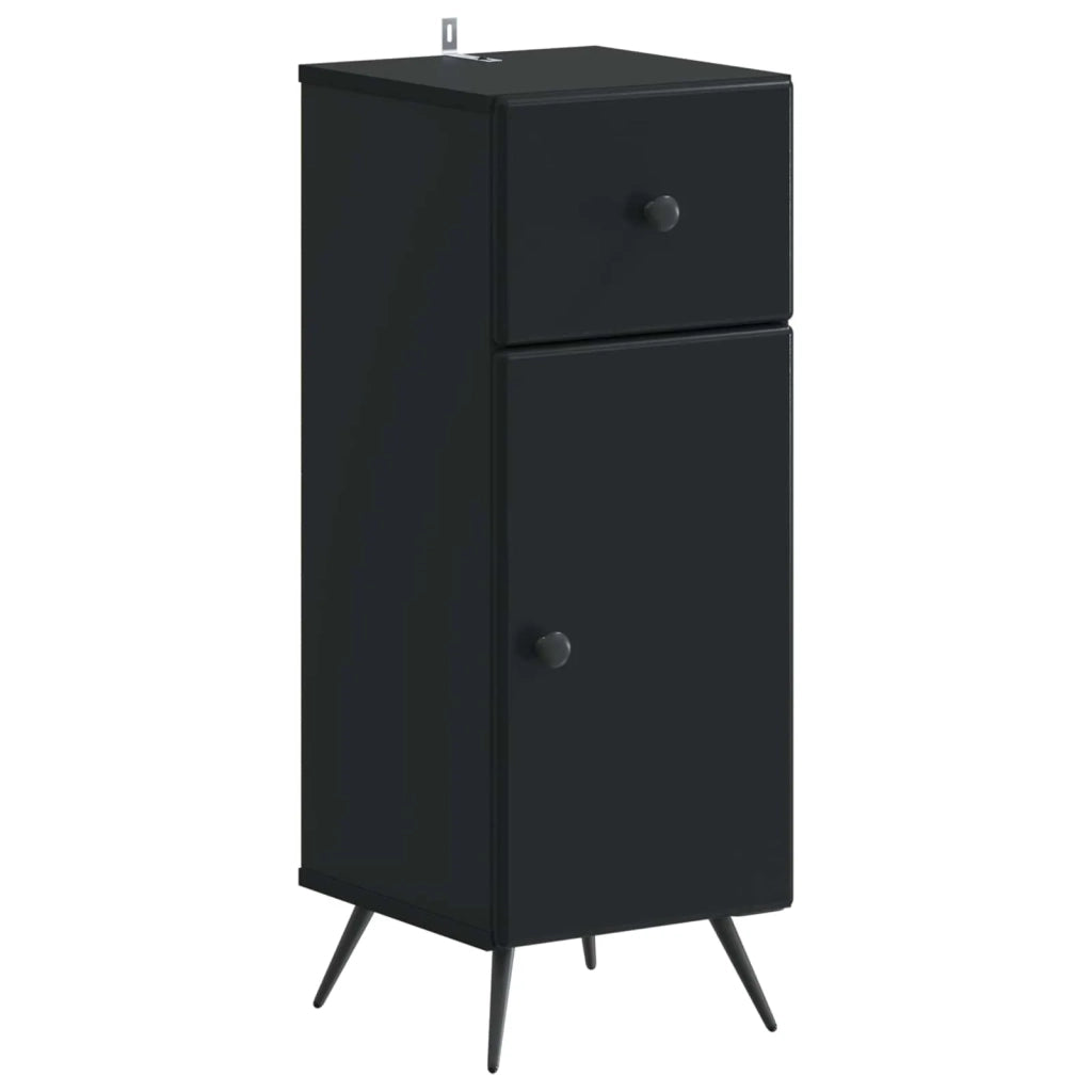 Set di Mobili da Bagno da 4 Pezzi BREDA Nero 3417964