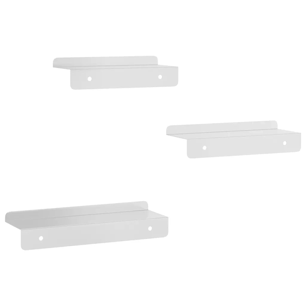 Mensole a Muro 3 pz Argento in Acciaio Inossidabile 30270