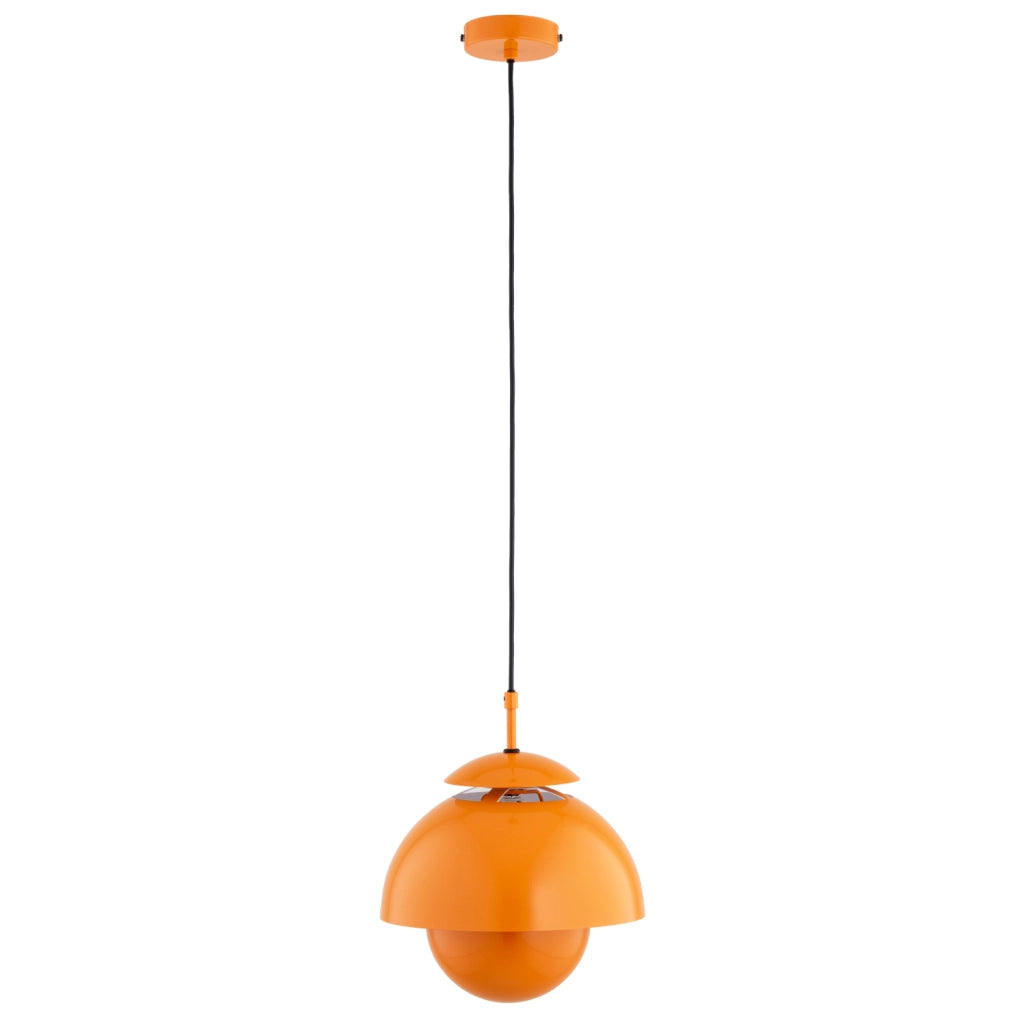 Lampada a sospensione moderna arancione E27 15W RUNO