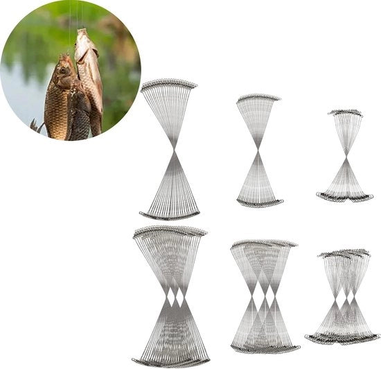 Set di 72 accessori a filo spinato per la pesca di predatori