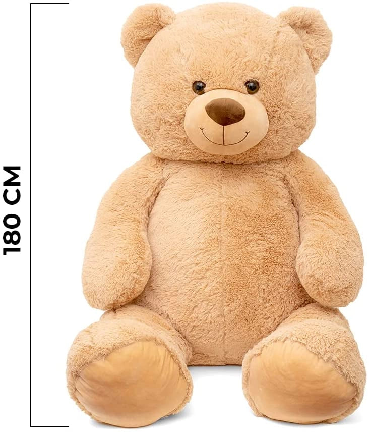 EIC Peluche orso gigante  180 cm san valentino bianco beige peluche san valentino