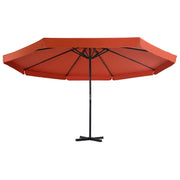 Ombrellone da Giardino con Base Portatile Terracotta 276326