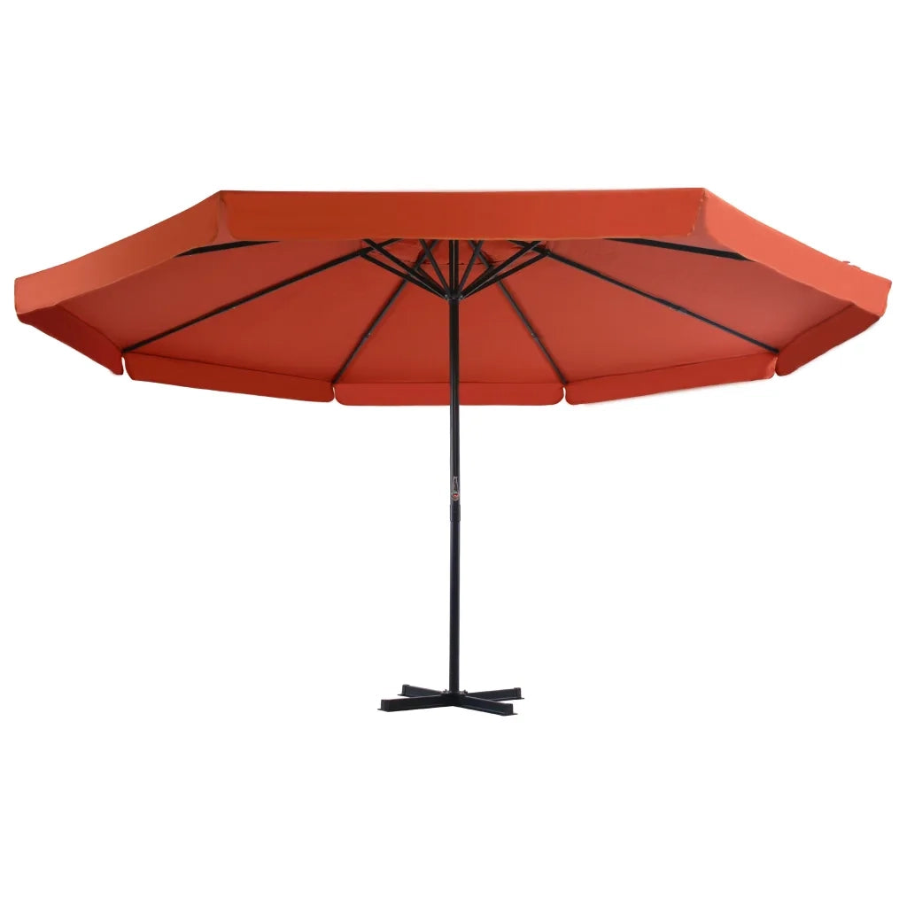 Ombrellone da Giardino con Base Portatile Terracotta 276326