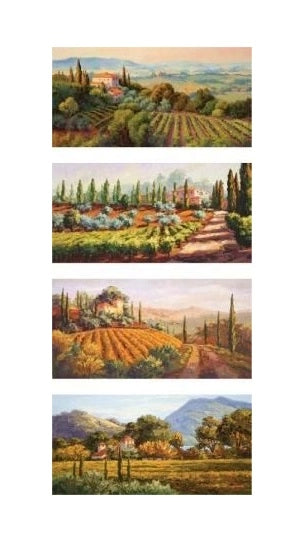 Quadro da Parete oleografico campagna 17 x 37 x 3 cm 4 Modelli