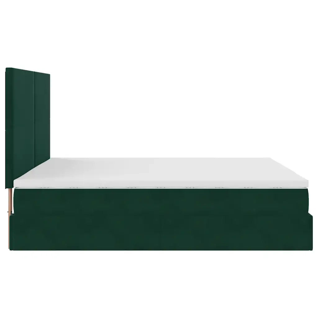 Struttura Letto Pouf con Materassi 160x200 cm Velluto 3313412
