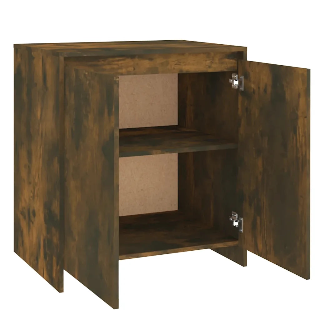 Credenza Rovere Fumo 70x41x75 cm in Legno Multistrato 813002
