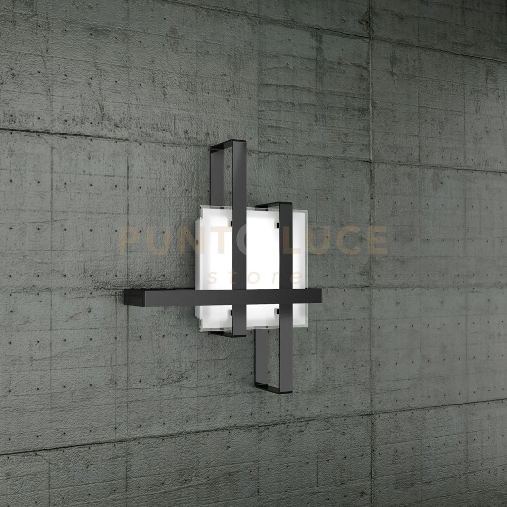 CROSS PLAFONIERA 50 2 LUCI NERO 1106-50-NE