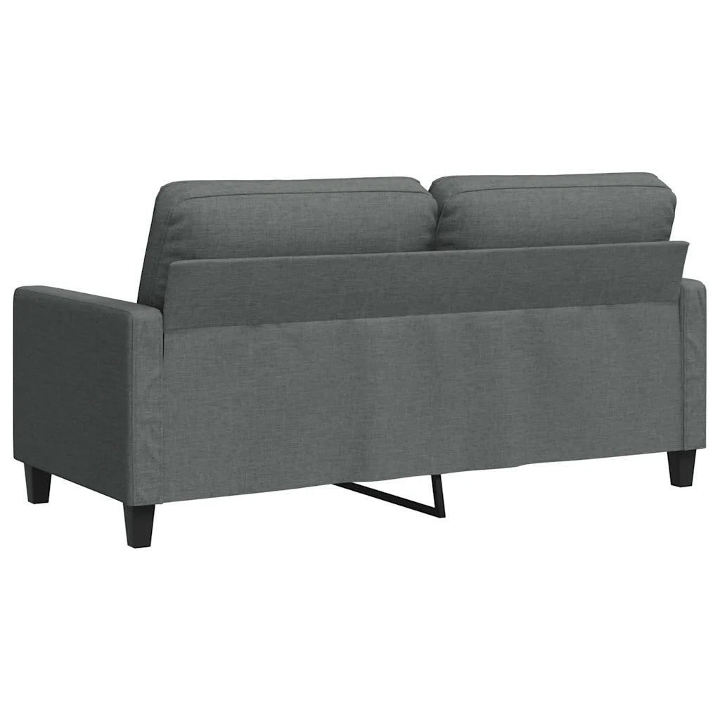 Divano a 2 Posti Grigio Scuro 140 cm in Tessuto 359164