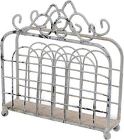 Stendardo per tovaglioli in metallo | Aspetto vintage per interni rustici | Stile shabby chic | Supporto per tovaglioli in metallo