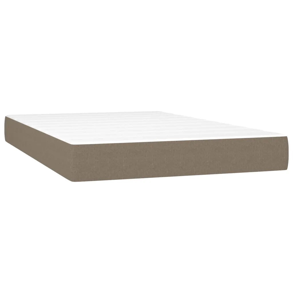 Giroletto a Molle con Materasso Tortora 120x200 cm in Tessuto 3141925