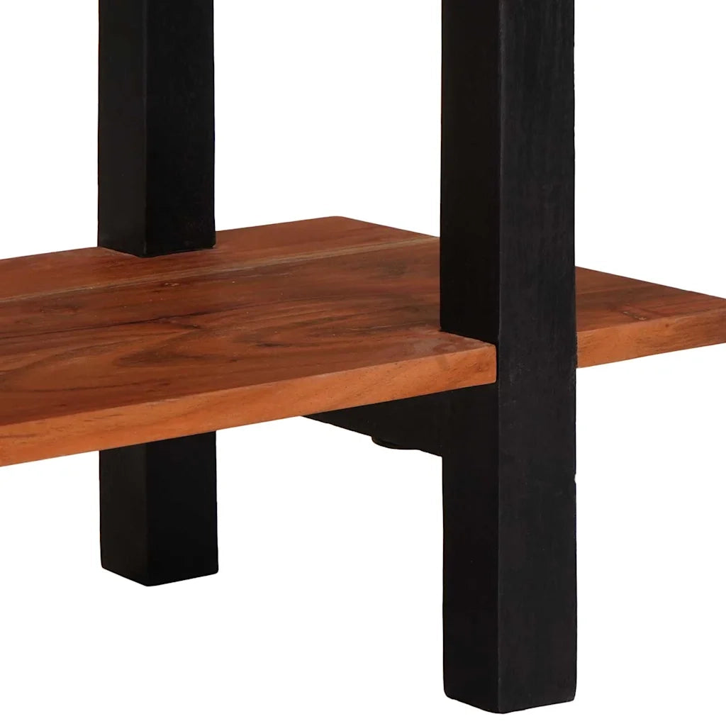 Tavolo consolle con cassetto Marrone e Nero 110 x 30 x 75 cm 4104004