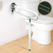 Beugolo per WC - Antiscivolo, Ripiegabile, In Acciaio Inossidabile - Bianco