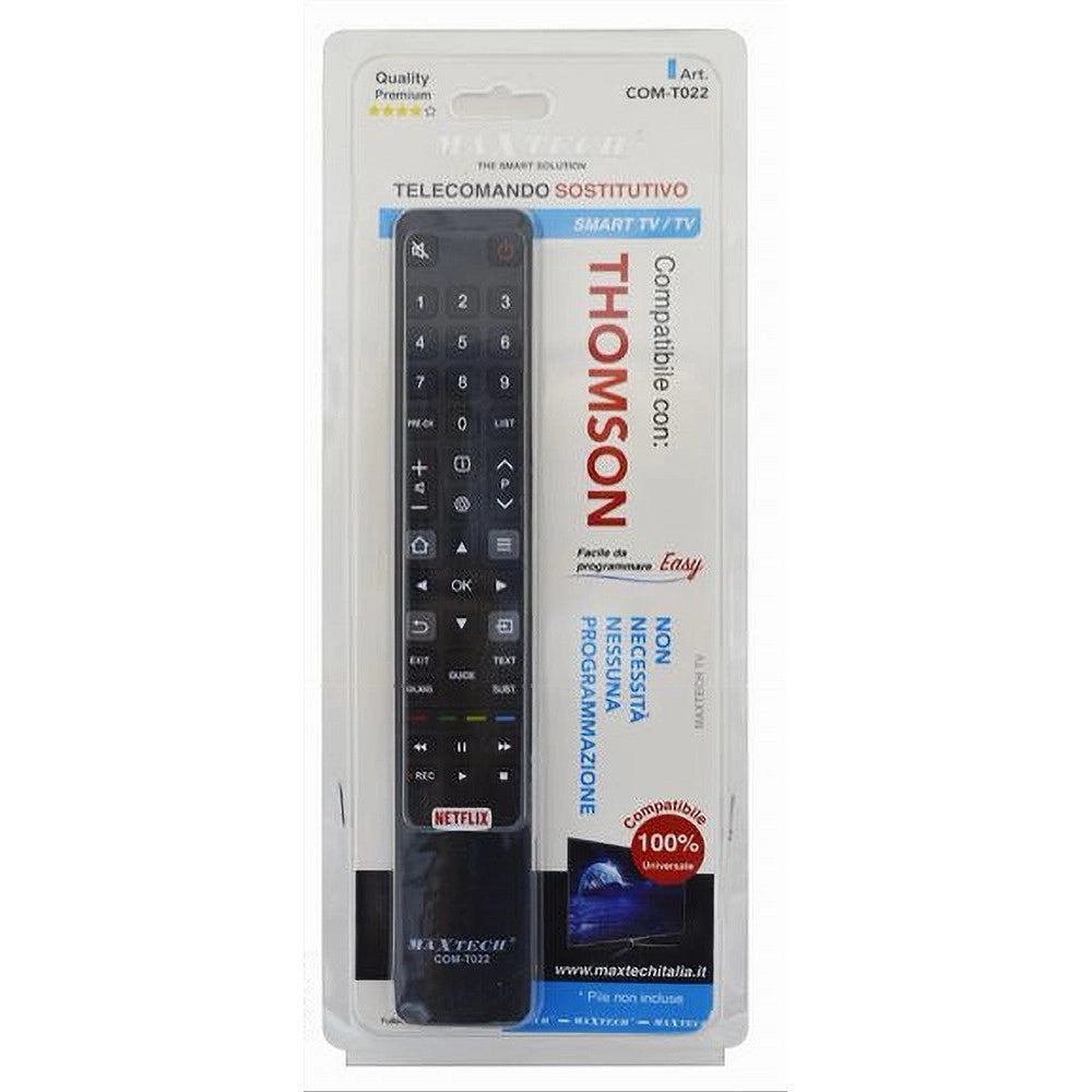 Trade Shop - Telecomando Universale Ricambio Tv Smart Tv Thomson Nessuna Programmazione Com-t022 -