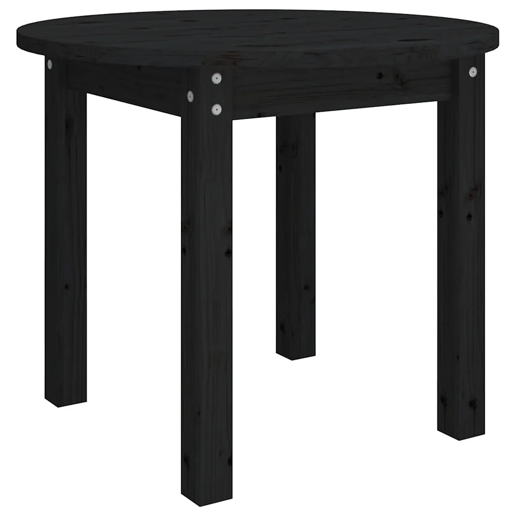Tavolino da salotto | Tavolino da caff¨¨ | Tavolino da Soggiorno Nero ? 55x45 cm in Legno Massello di Pino