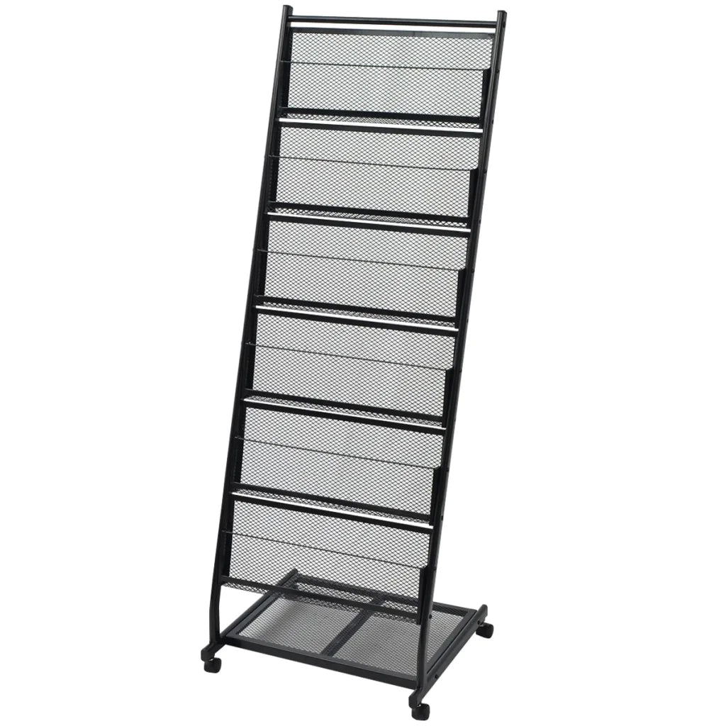 Portariviste 47,5x43x133 cm Nero A4cod mxl 106870