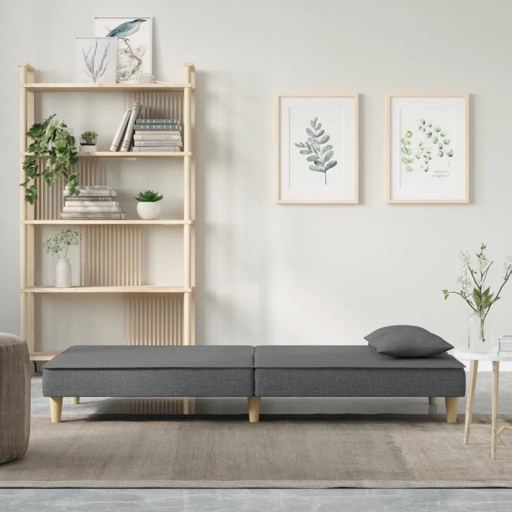 Divano letto-Sofa Letto-Daybed Grigio Scuro in Tessuto 994657