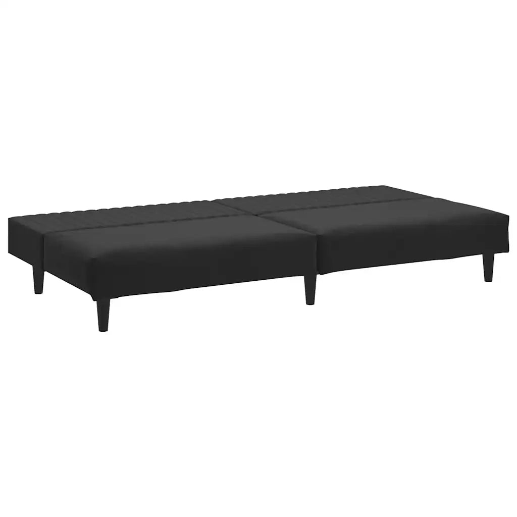 Divano letto | Sof¨¤ letto | Letto singolo a 2 Posti Nero in Velluto