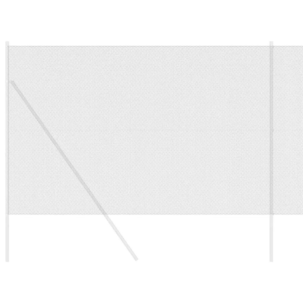 Recinzione Esagonale Grigio 1,6 x 25 m PVC 42005550