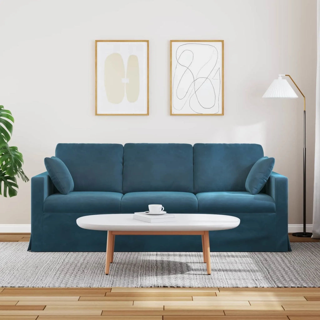 Divano Blu 198 x 78 x 80 cm Velluto 42024439
