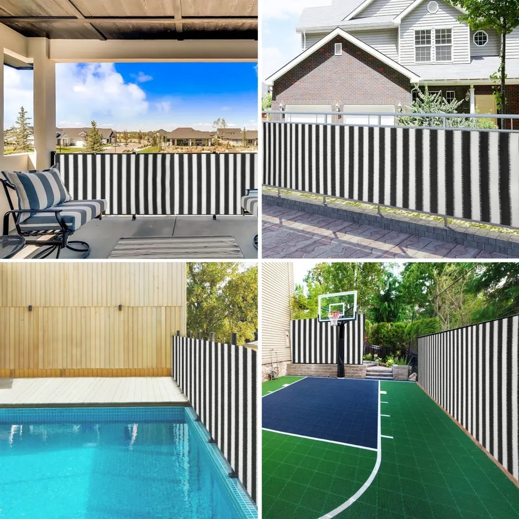 Rete per Privacy Antracite e Bianca 1,8x10 m in HDPE 75 g/m² 4003662