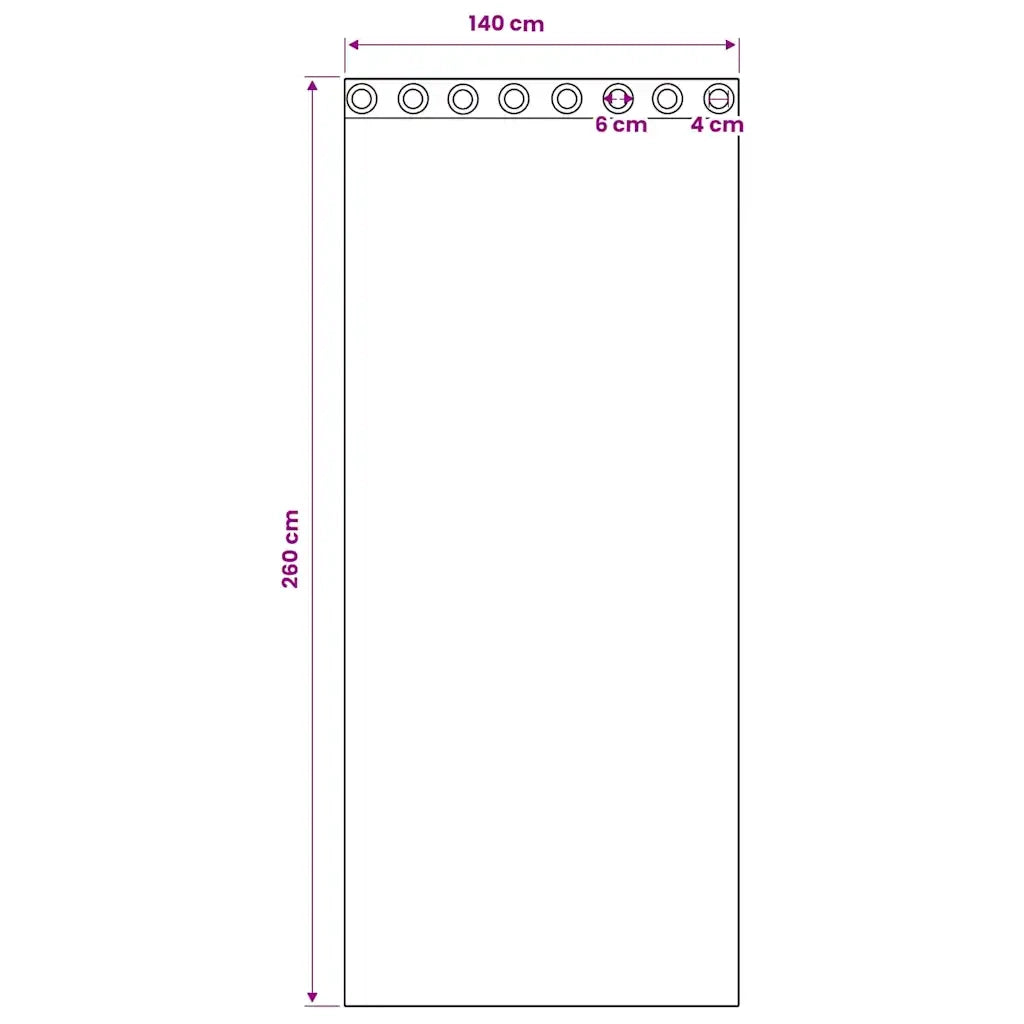 Tende in Velluto 2 pz Cappuccino 260 x 140 cm Velluto