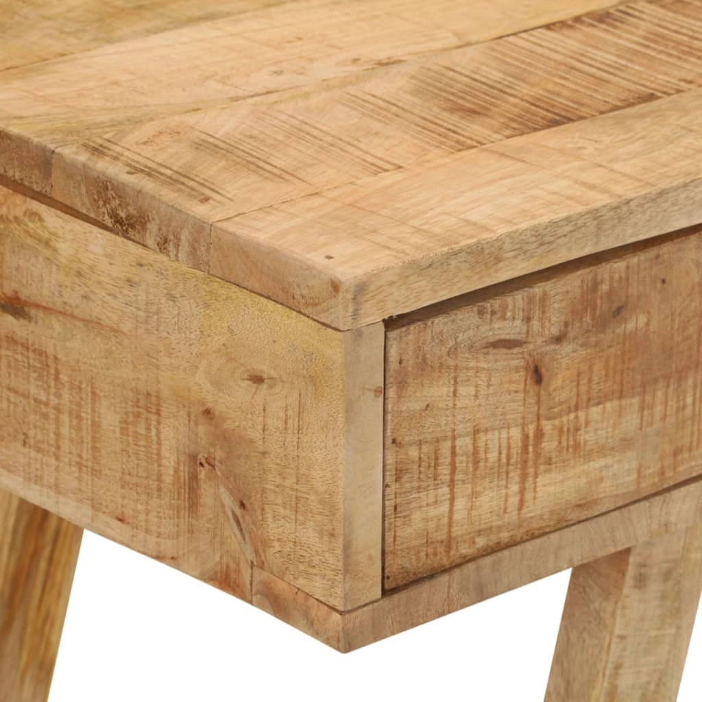 Scrivania postazione di lavoro scrivania per computer scrivania da studio 100 x 45 x 90 cm legno massello di mango grezzo marrone 02_0023366
