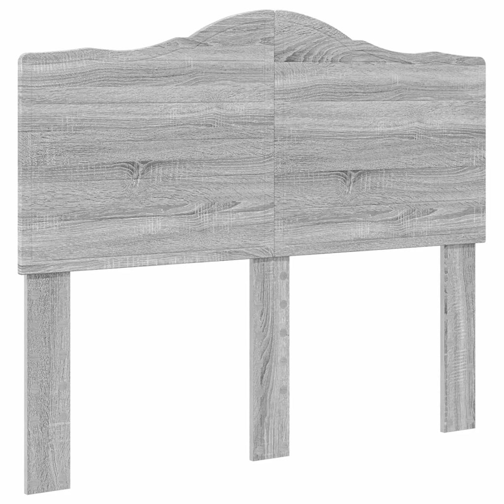 Struttura del letto con testiera-Giroletto con Testiera Grigio Sonoma 135 x 190 cm 279534