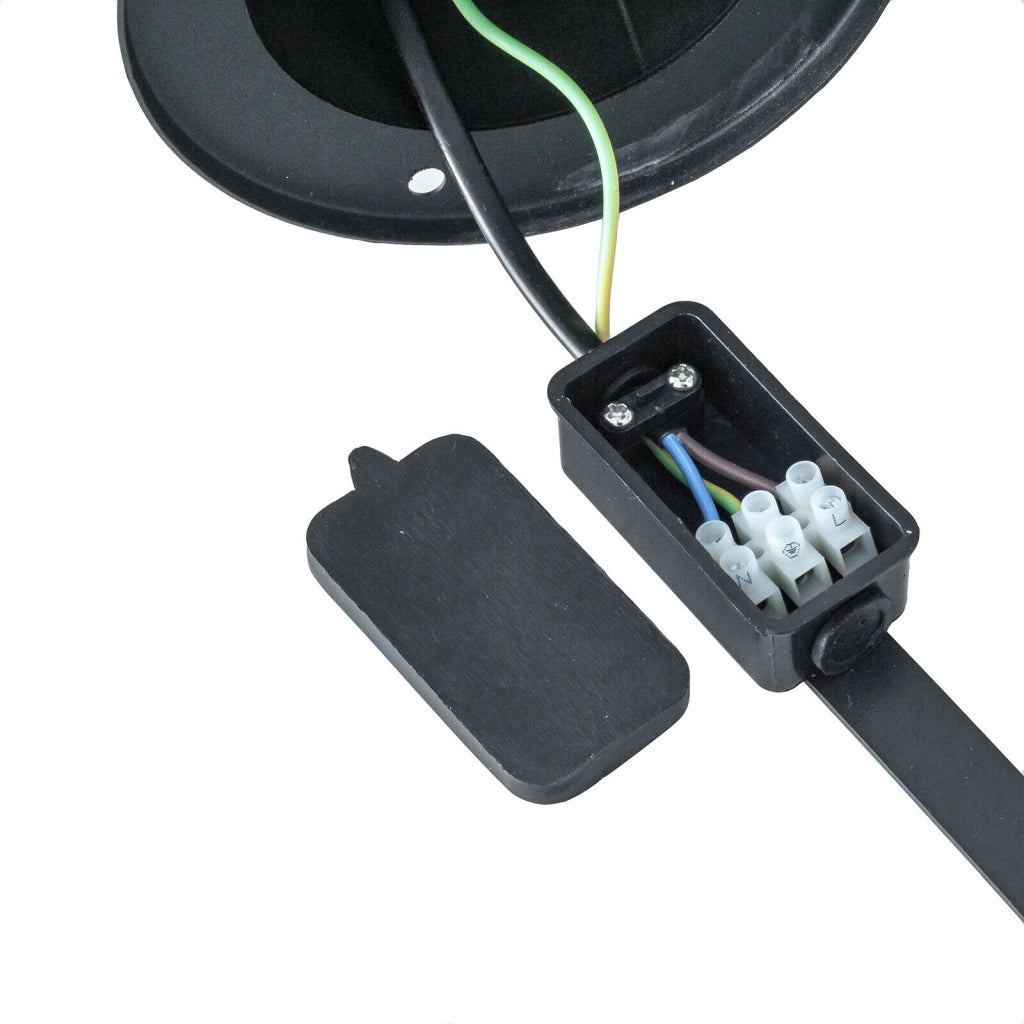 Lampione nero con attacco per Lampadine E27 illuminazione da esterno palo da giardino per sentieri IP65