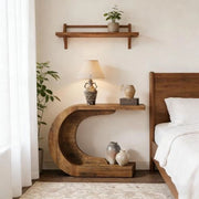 TAVOLO CONSOLLE C 110x35x75 cm Legno Marrone Rustico